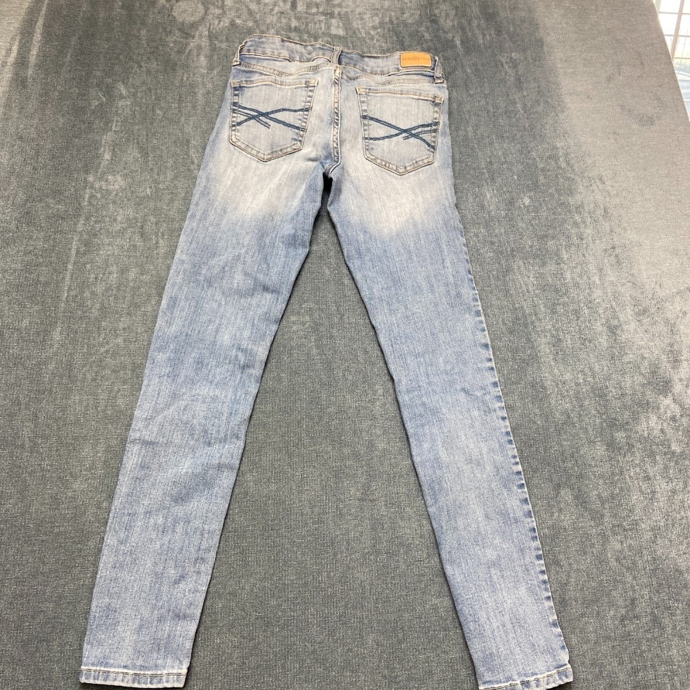 Aeropostale Jeggings Jeans Womens 0R Blue Denim Cotton Stretch Skinny Low Rise